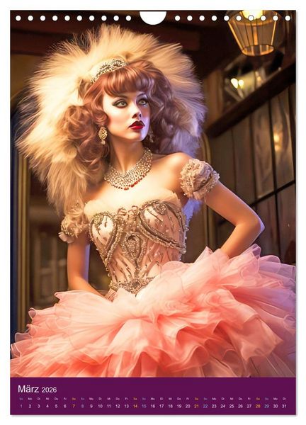 Produktbild: Burlesque T&auml;nzerinnen - Verf&uuml;hrerischer Tanz (Wandkalender 2026 DIN A4 hoch), CALVENDO Monatskalender