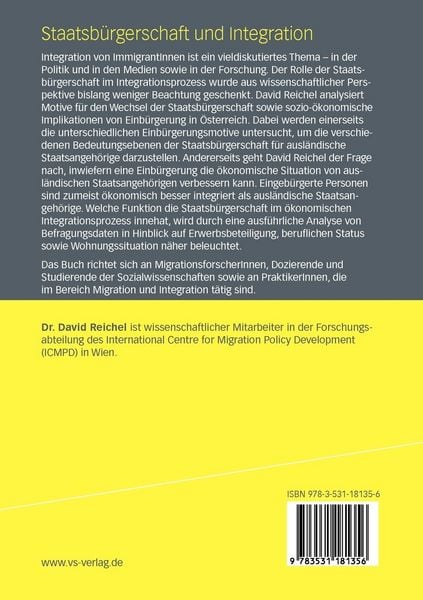 Produktbild: Staatsb&uuml;rgerschaft und Integration