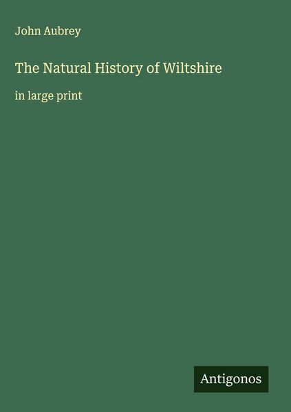 Produktbild: The Natural History of Wiltshire
