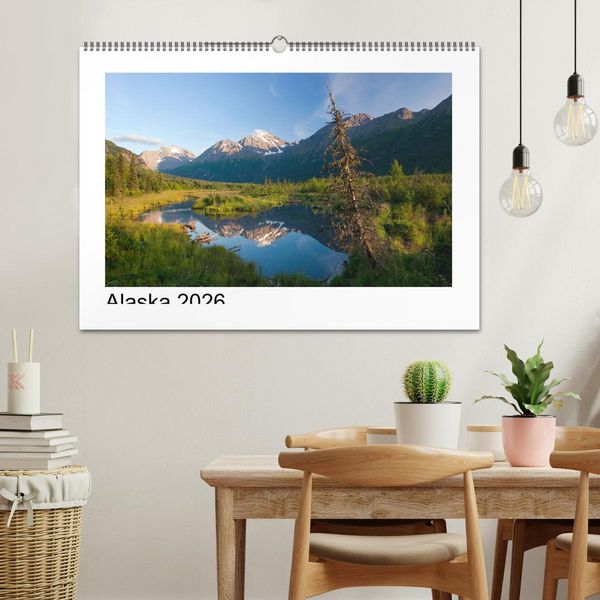 Produktbild: Alaska 2026 (Wandkalender 2026 DIN A2 quer), CALVENDO Monatskalender