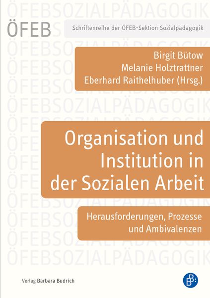 Produktbild: Organisation und Institution in der Sozialen Arbeit