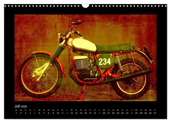 Produktbild: Motorrad Oldtimer (Wandkalender 2026 DIN A3 quer), CALVENDO Monatskalender