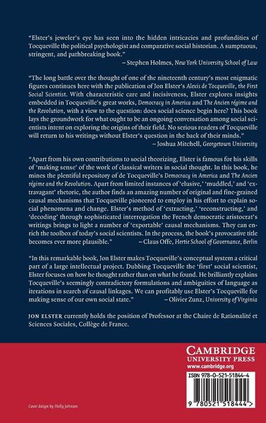 Produktbild: Alexis de Tocqueville, the First Social Scientist