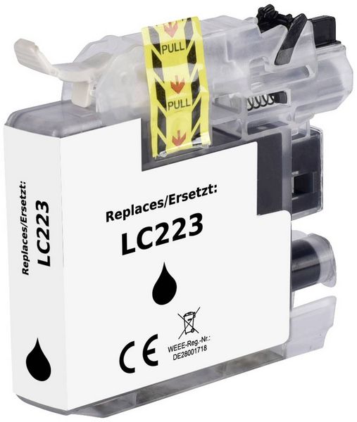Produktbild: Renkforce Druckerpatrone ersetzt Brother LC-223BK Kompatibel Schwarz RF-5705476