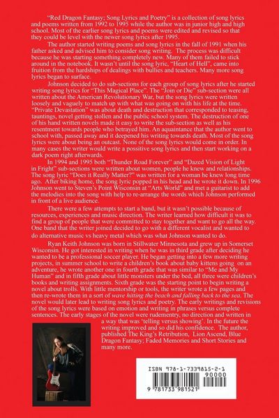Produktbild: Red Dragon Fantasy; Song Lyrics and Poetry