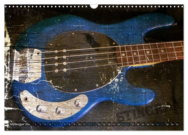 Produktbild: Gitarren - Grunge Style (Wandkalender 2026 DIN A3 quer), CALVENDO Monatskalender