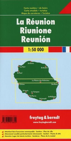 Produktbild: freytag & berndt Stra&szlig;enkarte R&eacute;union 1:50.000