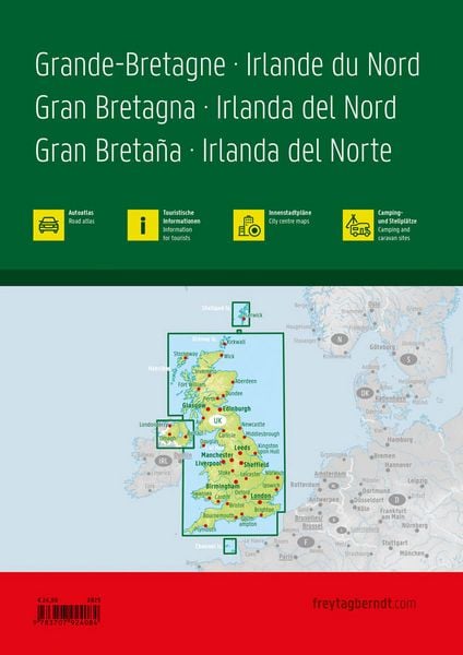 Produktbild: Großbritannien - Nordirland, Autoatlas 1:200.000 - 1:266.000, freytag & berndt