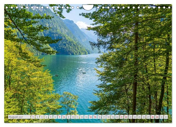 Produktbild: Malerische Bergseen in den bayerischen Alpen (Wandkalender 2027 DIN A4 quer), CALVENDO Monatskalender