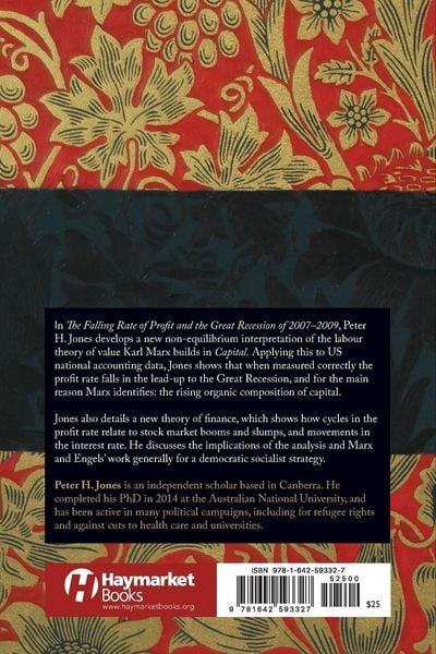 Produktbild: The Falling Rate of Profit and the Great Recession of 2007-2009