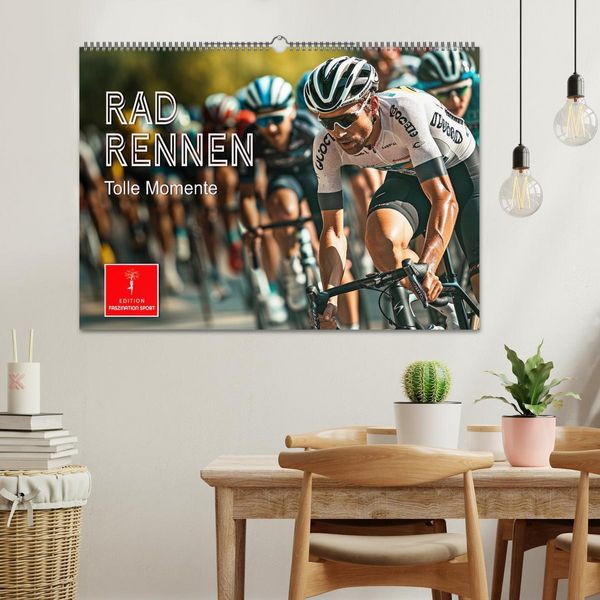 Produktbild: Radrennen - tolle Momente (Wandkalender 2026 DIN A2 quer), CALVENDO Monatskalender