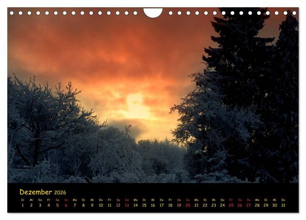 Produktbild: wenn die Sonne schlafen geht (Wandkalender 2026 DIN A4 quer), CALVENDO Monatskalender
