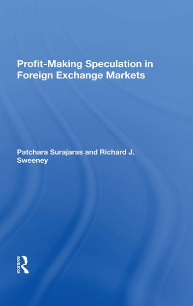 Produktbild: Profit-making Speculation In Foreign Exchange Markets