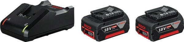 Bosch Professional 2x GBA 18V 4.0AH + GAL 18V-40 Professional 1600A019S0 Werkzeug-Akku und Ladegerät  18 V 4 Ah Li-Ion