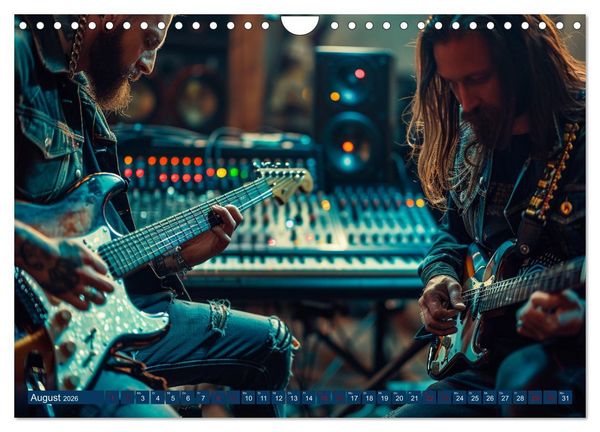 Produktbild: Wegbegleiter Gitarre (Wandkalender 2026 DIN A4 quer), CALVENDO Monatskalender
