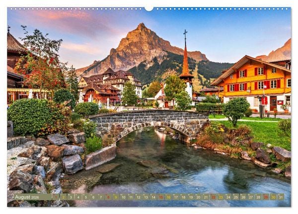 Produktbild: Berner Oberland - Ausflugsziele (hochwertiger Premium Wandkalender 2026 DIN A2 quer), Kunstdruck in Hochglanz