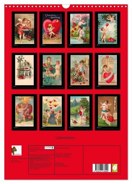 Produktbild: Liebesboten (Wandkalender 2026 DIN A3 hoch), CALVENDO Monatskalender