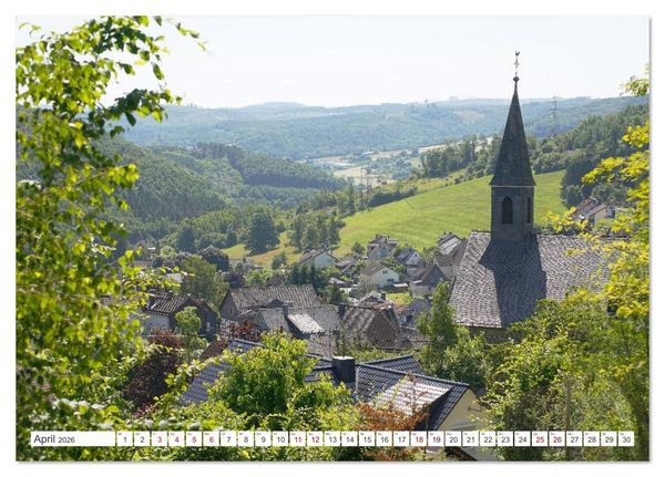 Produktbild: Herdorf im Hellertal (Tischkalender 2026 DIN A5 quer), CALVENDO Monatskalender
