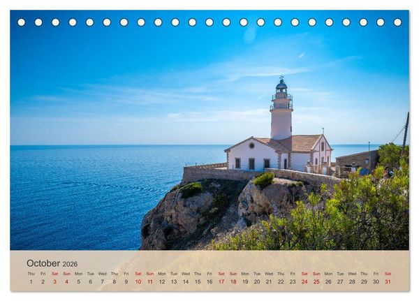 Produktbild: Mallorca - Pearl of the Mediterranean Sea (Desk Calendar 2026 DIN A5 landscape), CALVENDO 12 Month DeskCalendar