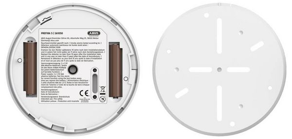 Produktbild: ABUS PREFIRA Basic Rauchwarnmelder (&Oslash; x H) 110mm x 36mm