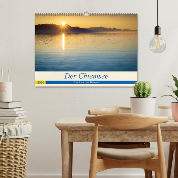 Produktbild: Der Chiemsee - Ansichten zum Tr&auml;umen (Wandkalender 2026 DIN A3 quer), CALVENDO Monatskalender