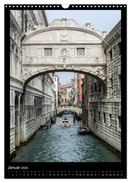 Produktbild: Venedig &ndash; La Romantica (Wandkalender 2026 DIN A3 hoch), CALVENDO Monatskalender