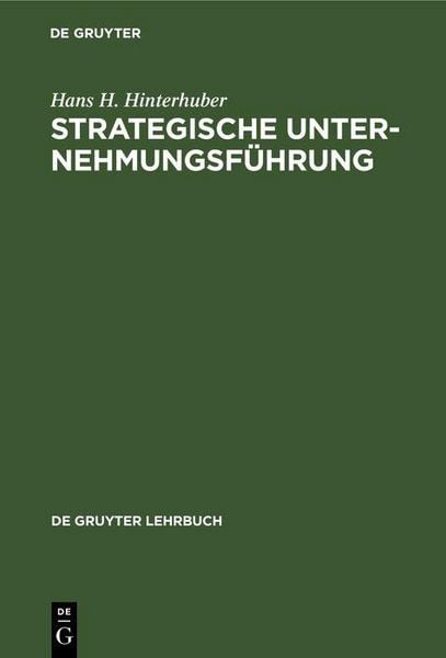 Produktbild: Strategische Unternehmungsf&uuml;hrung