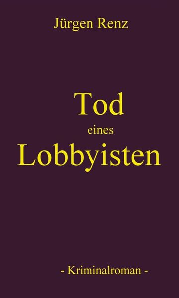 Produktbild: Tod eines Lobbyisten