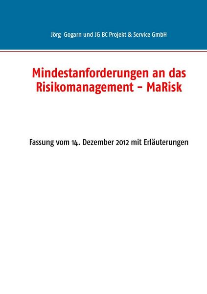 Produktbild: Mindestanforderungen an das Risikomanagement - MaRisk