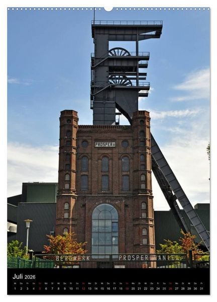 Produktbild: F&ouml;rdert&uuml;rme im Ruhrgebiet (hochwertiger Premium Wandkalender 2026 DIN A2 hoch), Kunstdruck in Hochglanz