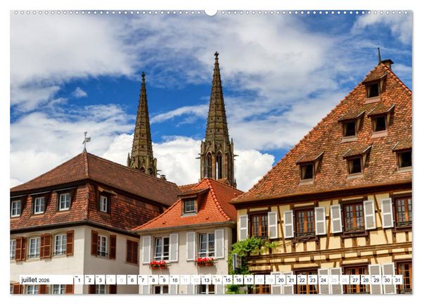 Produktbild: Alsace, magnifiques colombages (Calendrier mural 2026 DIN A2 vertical) calendrier de bureau