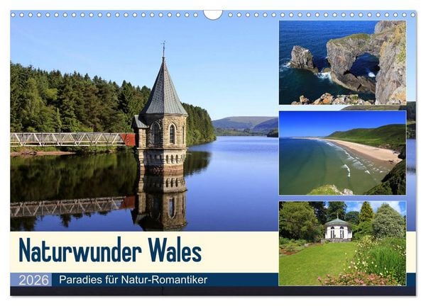 Produktbild: Naturwunder Wales (Wandkalender 2026 DIN A3 quer), CALVENDO Monatskalender