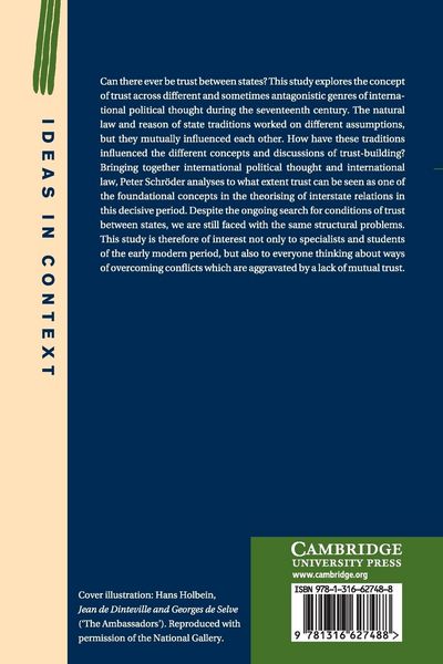 Produktbild: Trust in Early Modern International Political Thought, 1598-1713