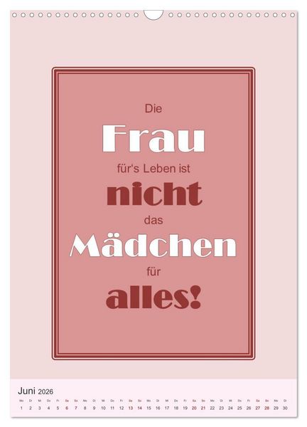 Produktbild: Was Mann &uuml;ber Frau wissen sollte und umgekehrt ... (Wandkalender 2026 DIN A3 hoch), CALVENDO Monatskalender
