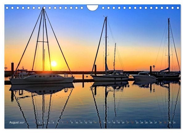Produktbild: YACHTH&Auml;FEN AN DER OSTSEE (Wandkalender 2027 DIN A4 quer), CALVENDO Monatskalender