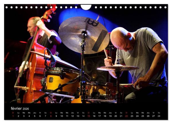 Produktbild: Jazz drums (Calendrier mural 2026 DIN A4 vertical), CALVENDO calendrier mensuel