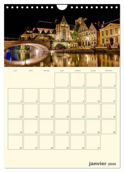 Produktbild: Comt&eacute; belge de Flandre (Calendrier mural 2026 DIN A4 horizontal), CALVENDO calendrier mensuel