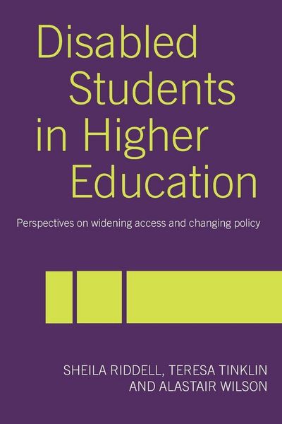 Produktbild: Disabled Students in Higher Education