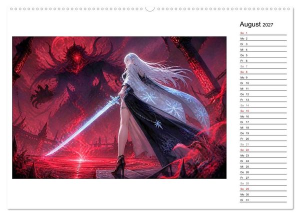 Produktbild: Vaelias kaltes Erbe (hochwertiger Premium Wandkalender 2027 DIN A2 quer), Kunstdruck in Hochglanz