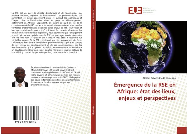Produktbild: &Eacute;mergence de la RSE en Afrique: &eacute;tat des lieux, enjeux et perspectives
