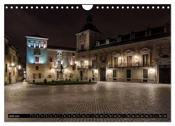 Produktbild: Madrid bei Nacht (Wandkalender 2026 DIN A4 quer), CALVENDO Monatskalender