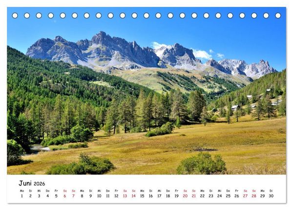 Produktbild: Franz&ouml;sische Alpen - Route des Grandes Alpes (Tischkalender 2026 DIN A5 quer), CALVENDO Monatskalender