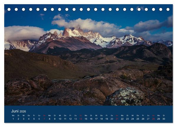 Produktbild: Patagonien-Land der Extreme (Tischkalender 2026 DIN A5 quer), CALVENDO Monatskalender