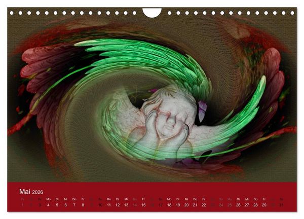 Produktbild: AUF ENGELSFL&Uuml;GELN (Wandkalender 2026 DIN A4 quer), CALVENDO Monatskalender