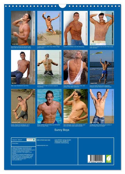 Produktbild: Sunny Boys (Wandkalender 2026 DIN A3 hoch), CALVENDO Monatskalender