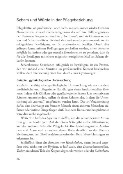 Produktbild: Scham und W&uuml;rde in der Pflege