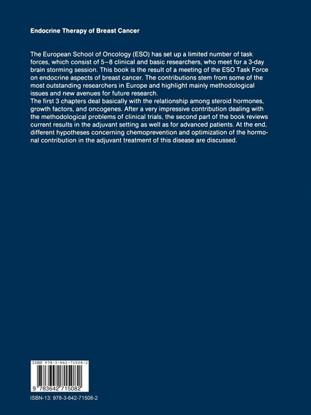Produktbild: Endocrine Therapy of Breast Cancer
