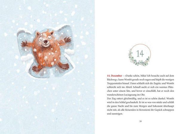 Produktbild: Ein Wombat im Schnee. Adventsgeschichte zum Vorlesen in 24 Kapiteln