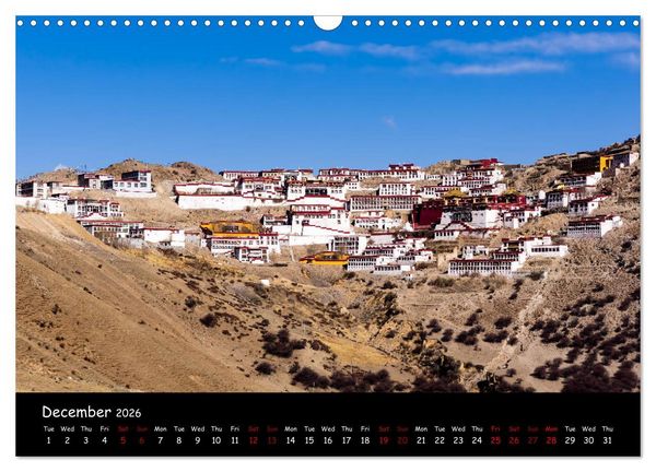 Produktbild: Tibet Land of Legends (Wall Calendar 2026 DIN A3 landscape), CALVENDO 12 Month Wall Calendar