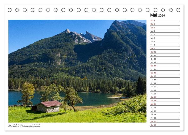 Produktbild: Rund um den Hintersee und Zauberwald (Tischkalender 2026 DIN A5 quer), CALVENDO Monatskalender